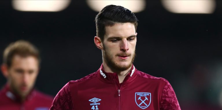 Some West Ham fans disparage Declan Rice departure links