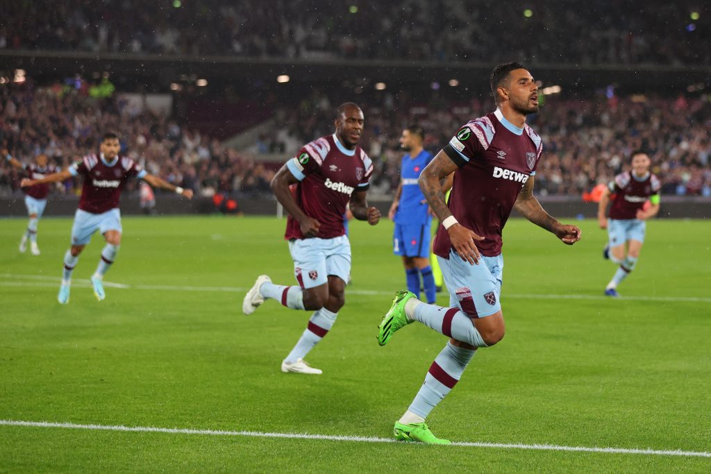Emerson-Palmieri-celebrates-scoring-against-FCSB-for-West-Ham