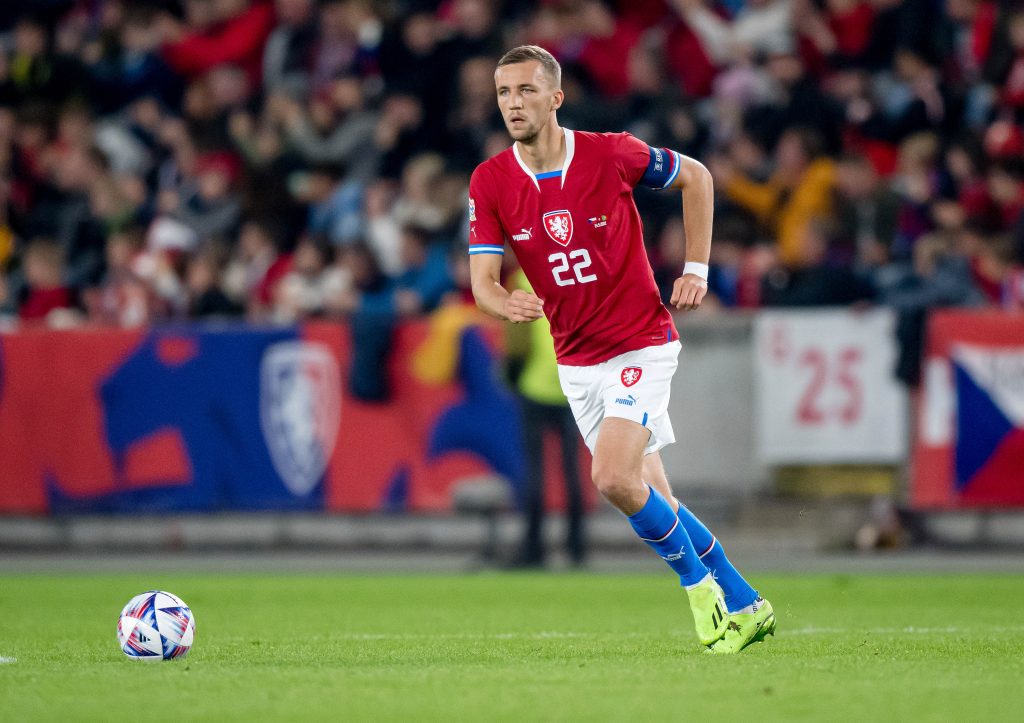 Tomas Soucek in action for Czech Republic before West Ham injury timeline update