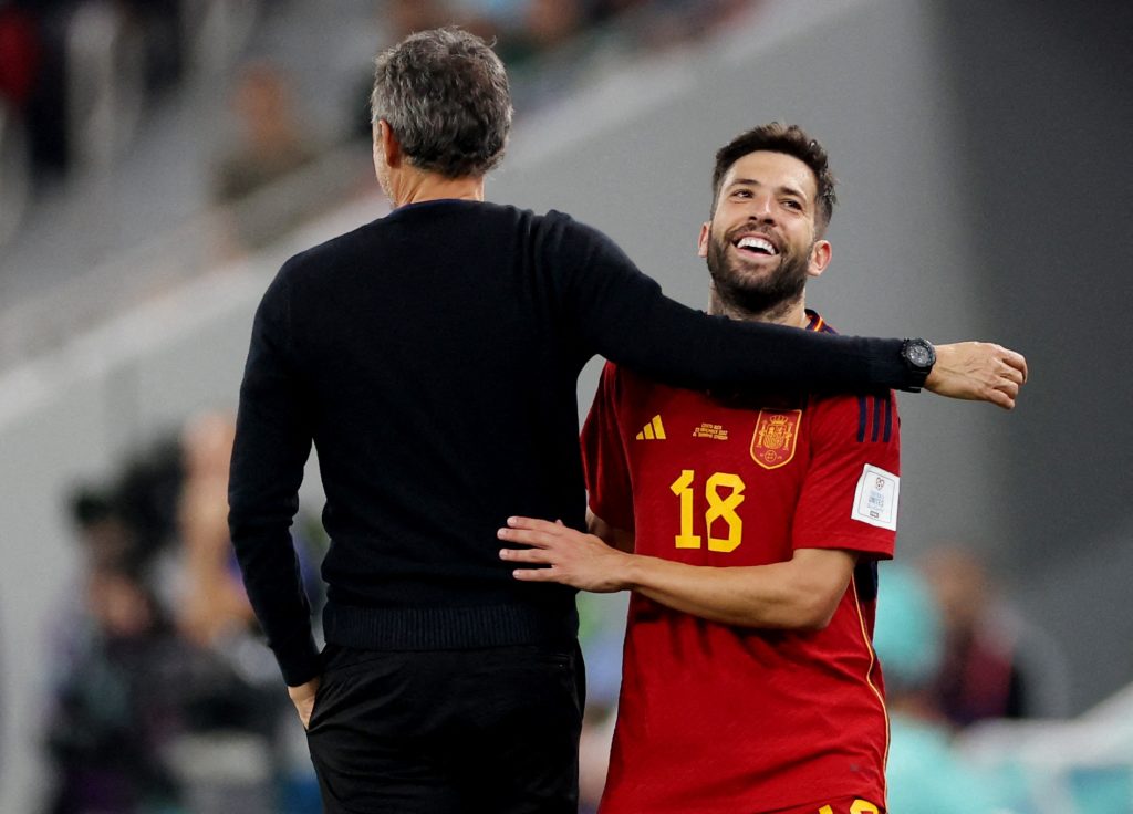 jordi-alba-spain-world-cup-luis-enrique-barcelona-west-ham-transfer-news-david-moyes-xavi-hernandez-barcelona-alba-enrique-spain