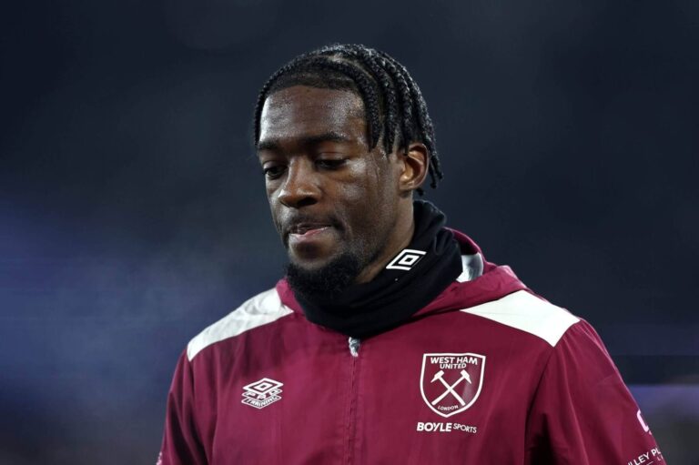 Axel Disasi during his West Ham United loan spell