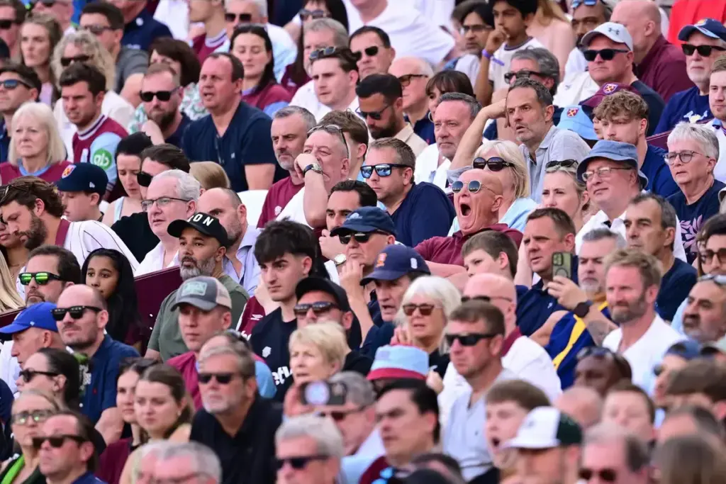 West Ham sit second in attendance charts as relegation reality looms it’s head