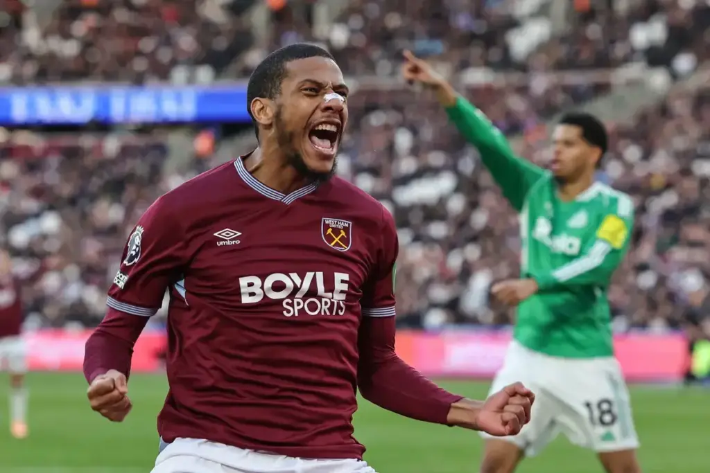 Jean-Clair Todibo in action, linked with a West Ham United loan