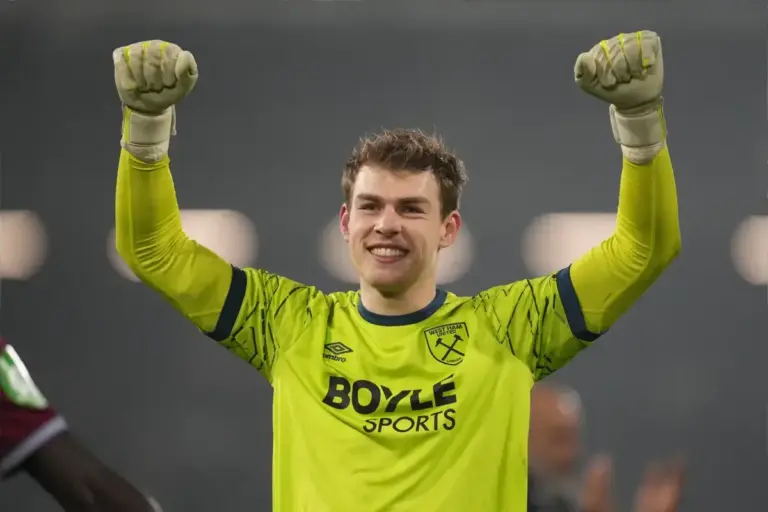 West Ham’s Mads Hermansen keeps clean sheet as Denmark bounce back from Portugal defeat